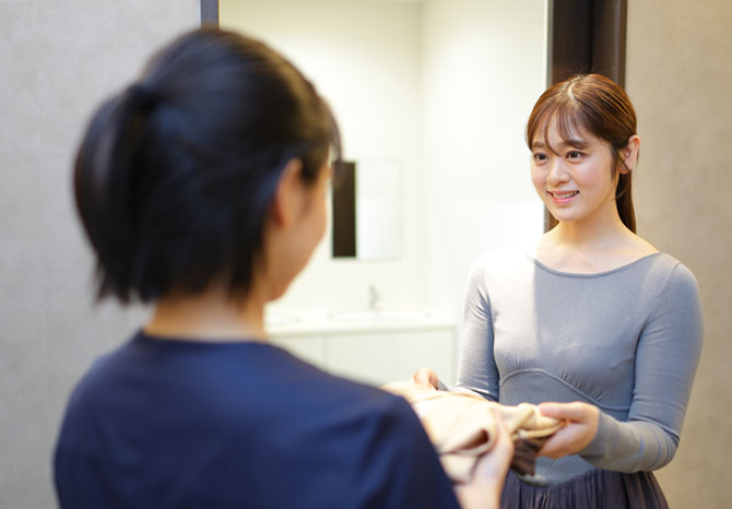 女性専用の健診スペース完備